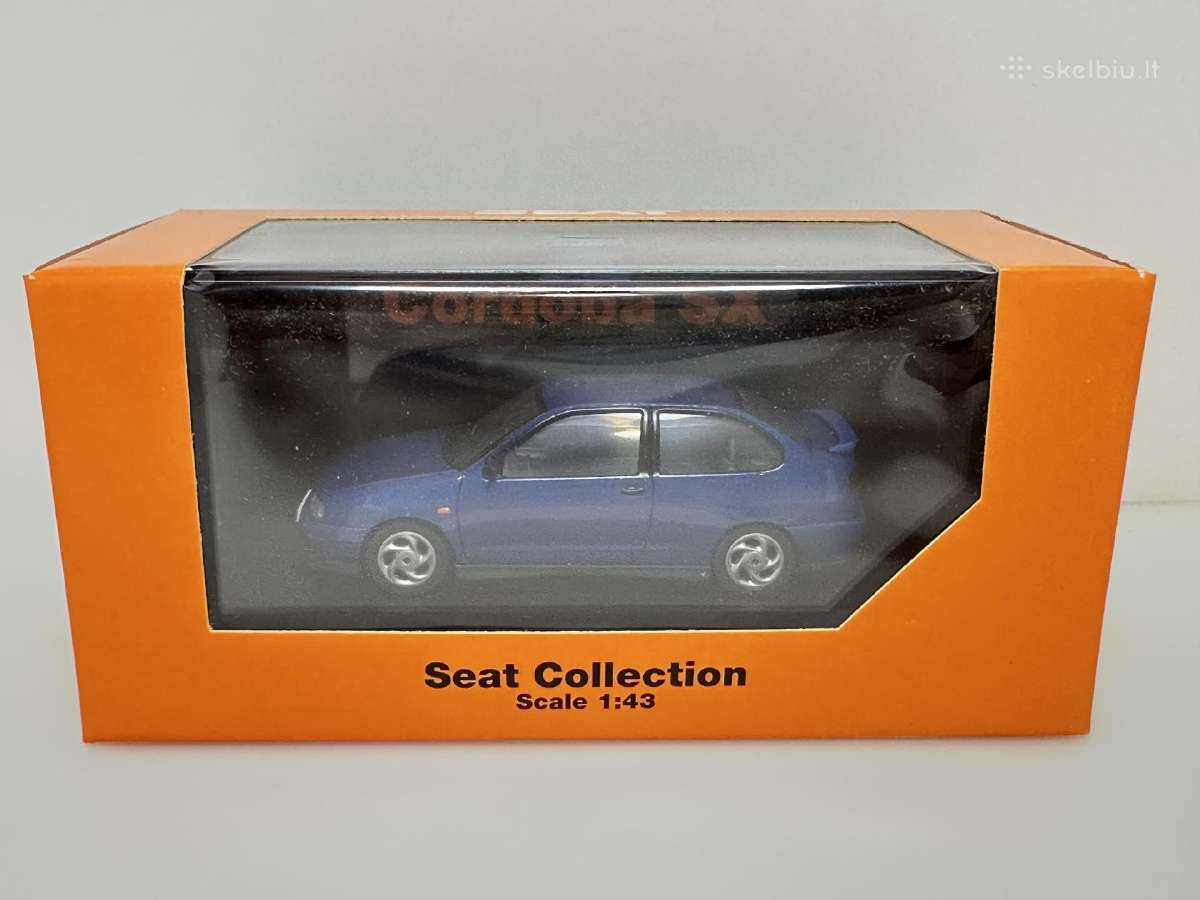 Seat Cordoba Sx 1999 mėlyna 1:43 Herpa - nuotraukos Nr. 2