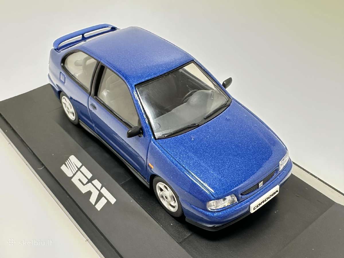 Seat Cordoba Sx 1999 mėlyna 1:43 Herpa - nuotraukos Nr. 4