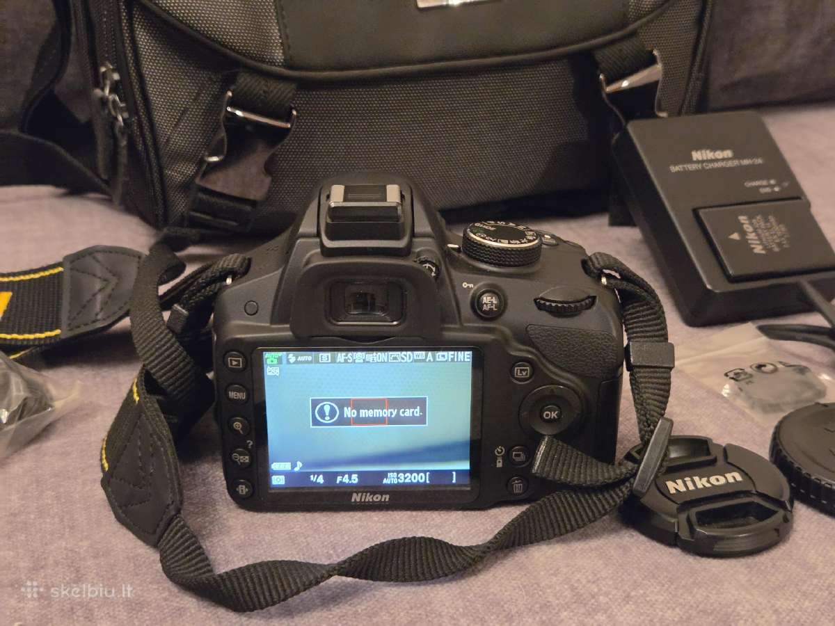 Nikon D3200 / 18-55 mm Af-s / Dslr / 1k kadrų - nuotraukos Nr. 6