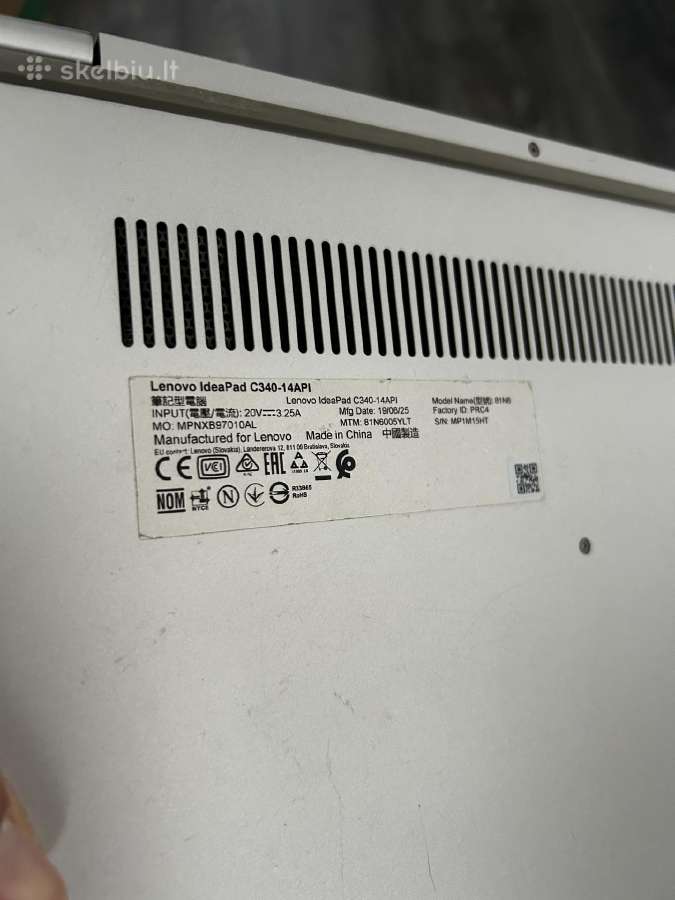 Lenovo Ideapad C340 Yoga - nuotraukos Nr. 7
