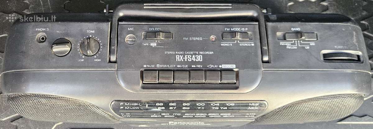 Muzikinis kasetinis centras Panasonic Rx-fs430 - nuotraukos Nr. 2