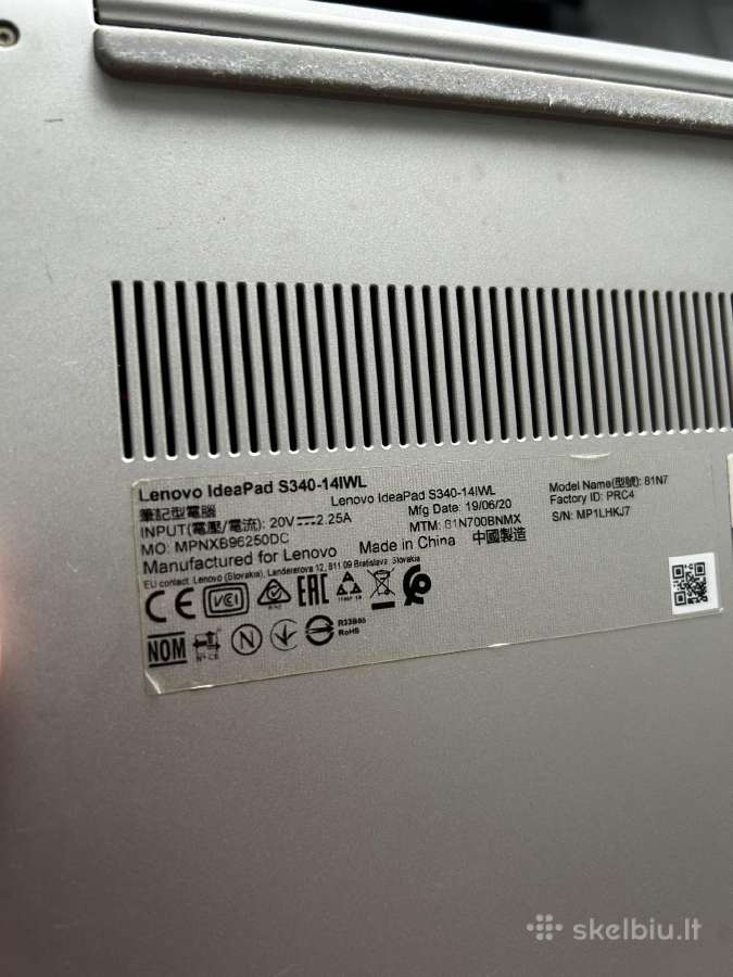 Lenovo Ideapad S340 - nuotraukos Nr. 7