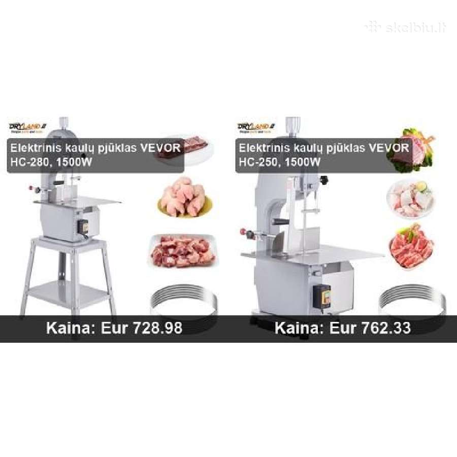 Profesionalūs mėsos pjūklai ir stovai - nuotraukos Nr. 29