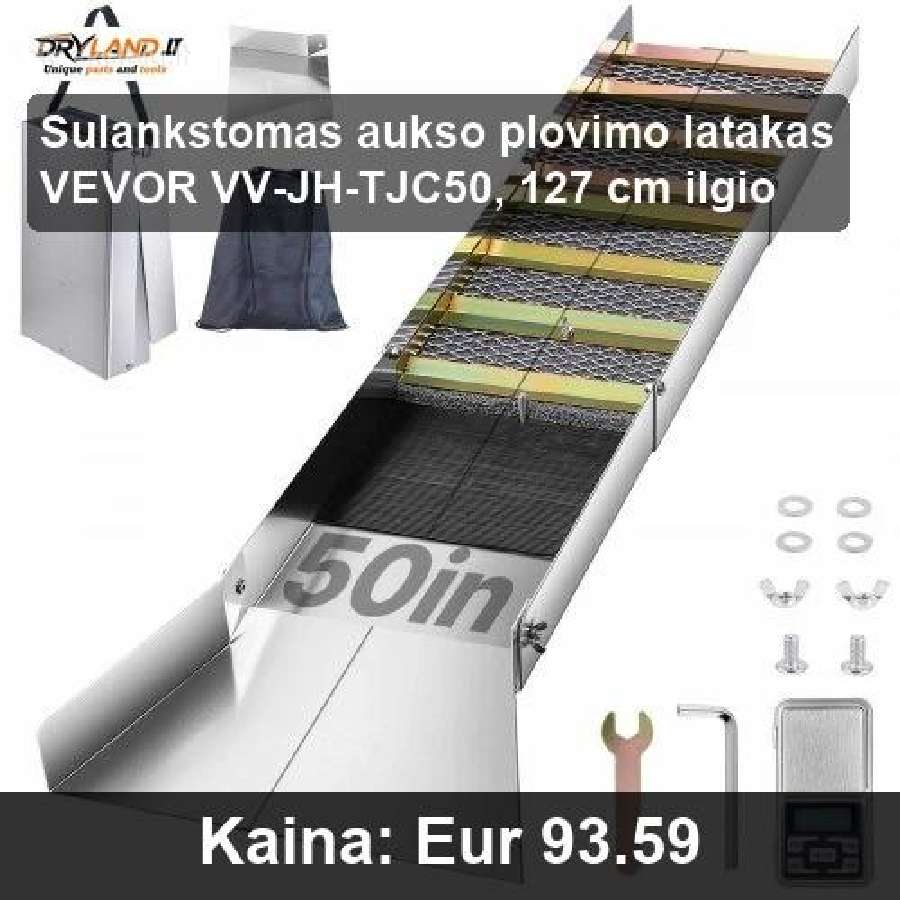 Aukso plovimo rinkiniai, metalo detektoriai - nuotraukos Nr. 14