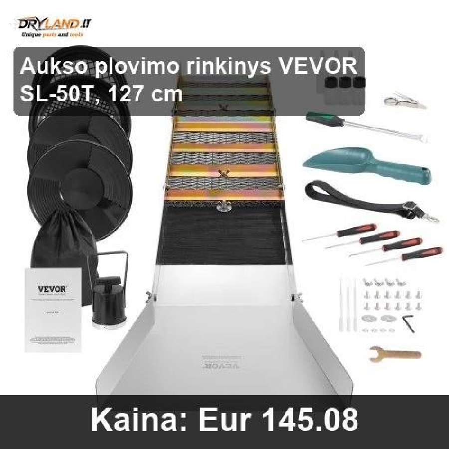 Aukso plovimo rinkiniai, metalo detektoriai - nuotraukos Nr. 17