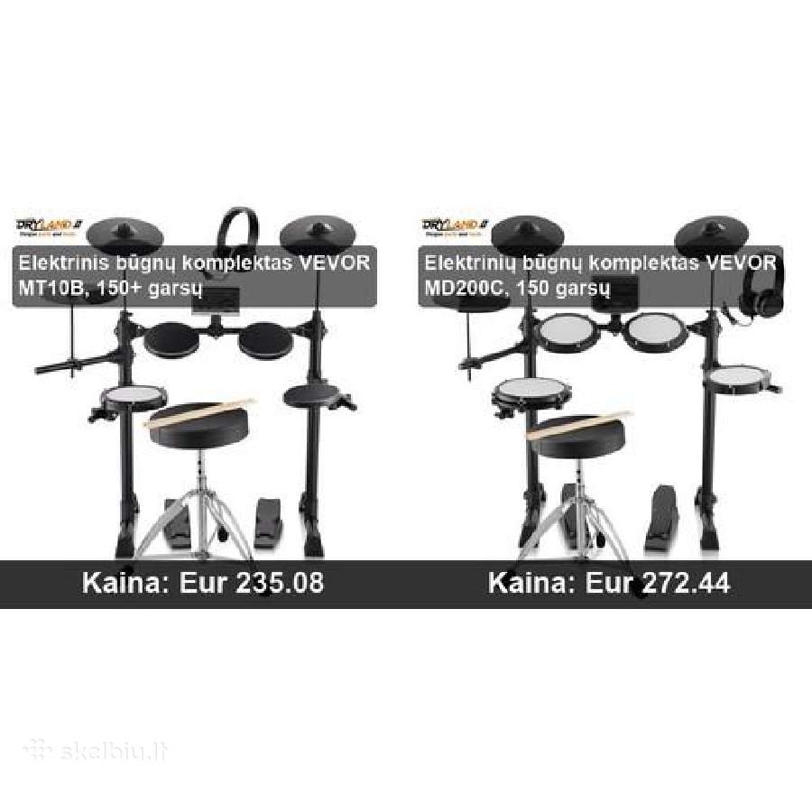 Būgnų Komplektas – Pradėk Groti Dabar! - nuotraukos Nr. 29