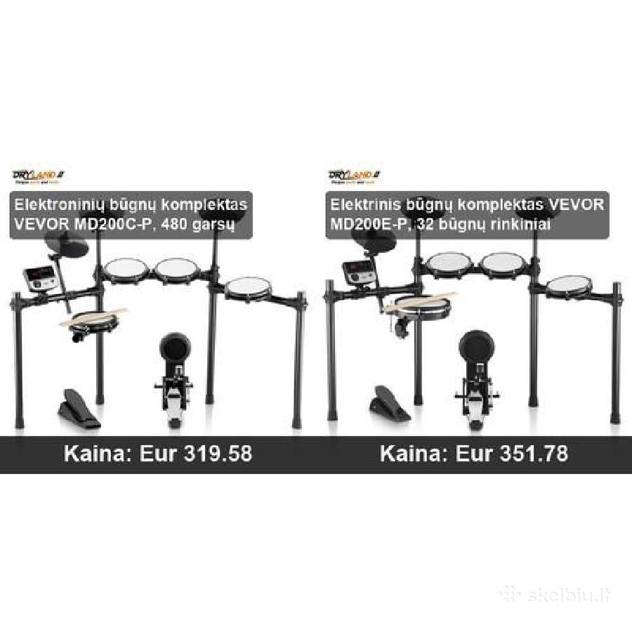 Būgnų Komplektas – Pradėk Groti Dabar! - nuotraukos Nr. 30