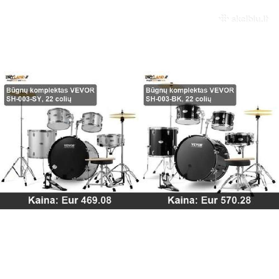 Būgnų Komplektas – Pradėk Groti Dabar! - nuotraukos Nr. 32