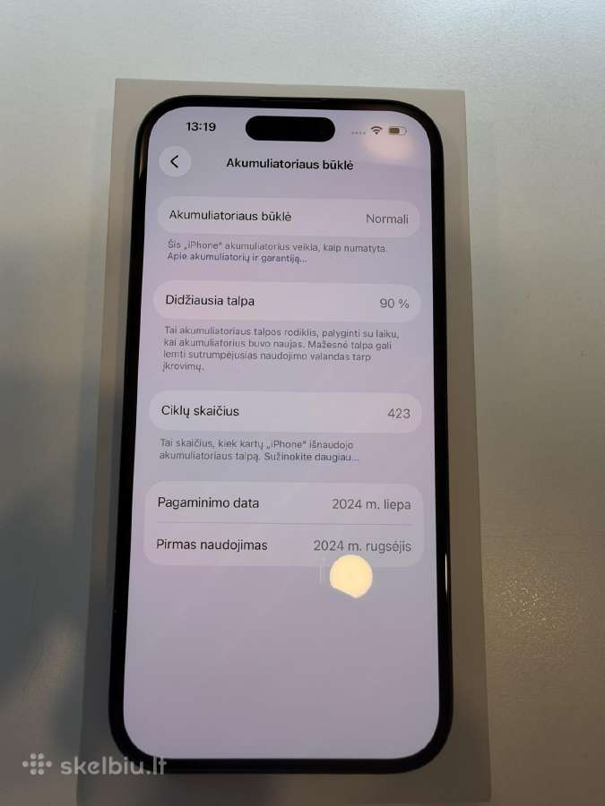 Apple iPhone 16. 128gb black/white - nuotraukos Nr. 9