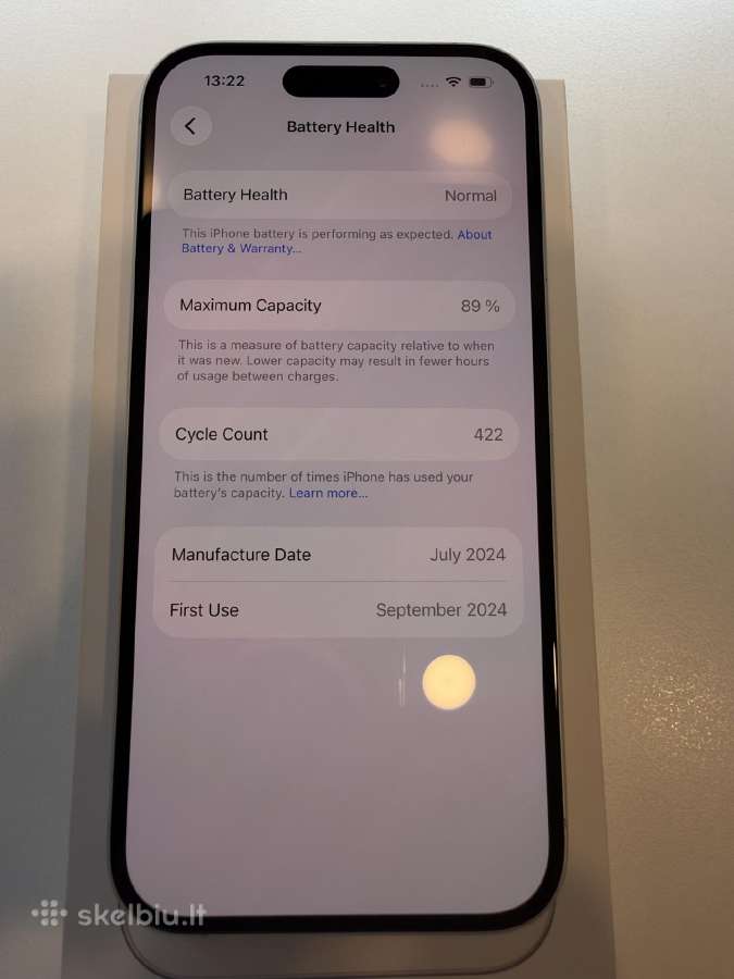 Apple iPhone 16. 128gb black/white - nuotraukos Nr. 8