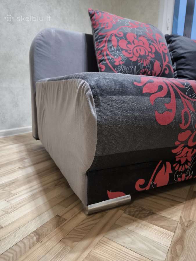 Sofa-lova su daiktadėže ir pagalvėmis (195x100 cm) - nuotraukos Nr. 3