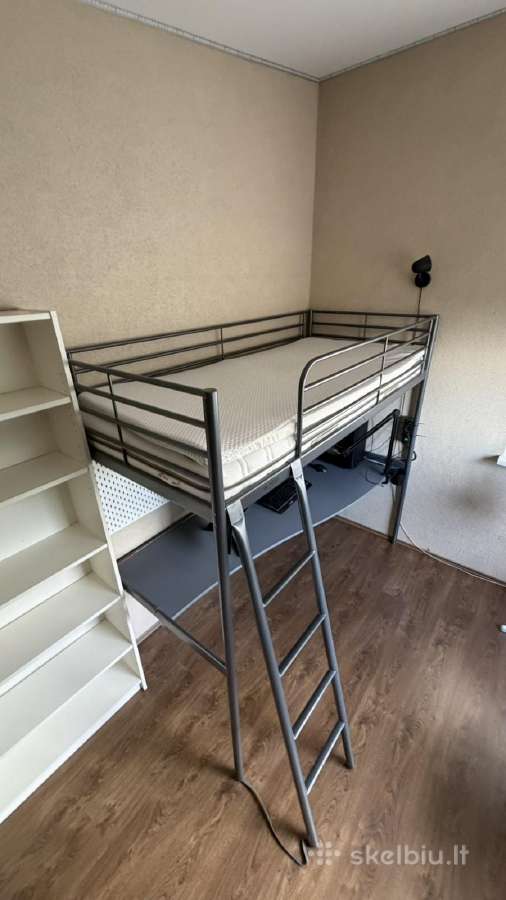 Parduodama dviaukštė metalinė lova su stalu - nuotraukos Nr. 3