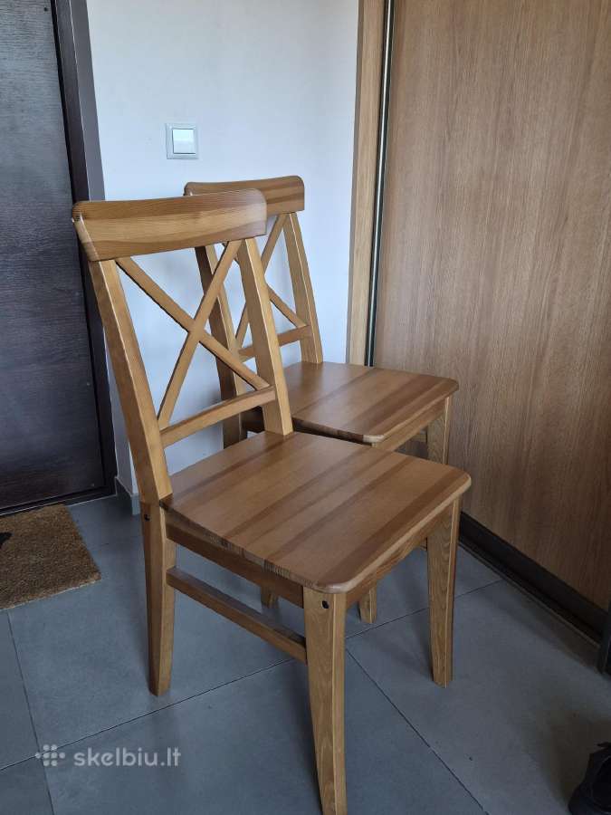 Medinės Ikea kėdės, 2 vnt. - nuotraukos Nr. 7
