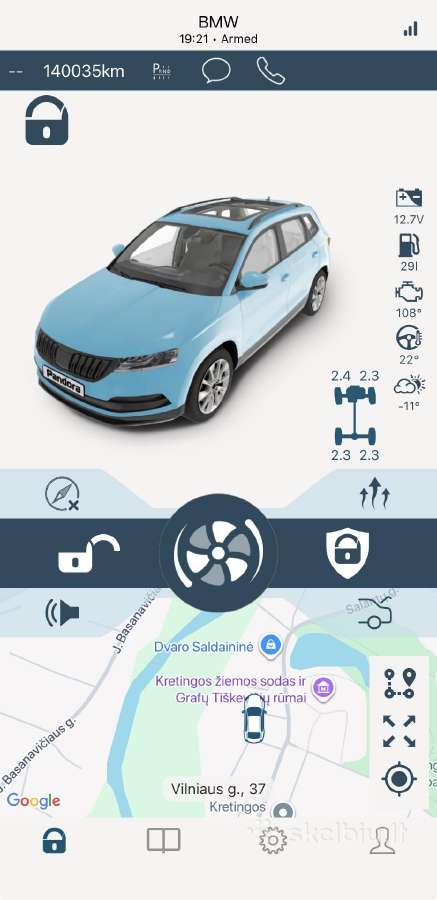 Signalizacija automobiliui (start/stop telefonu) - nuotraukos Nr. 3