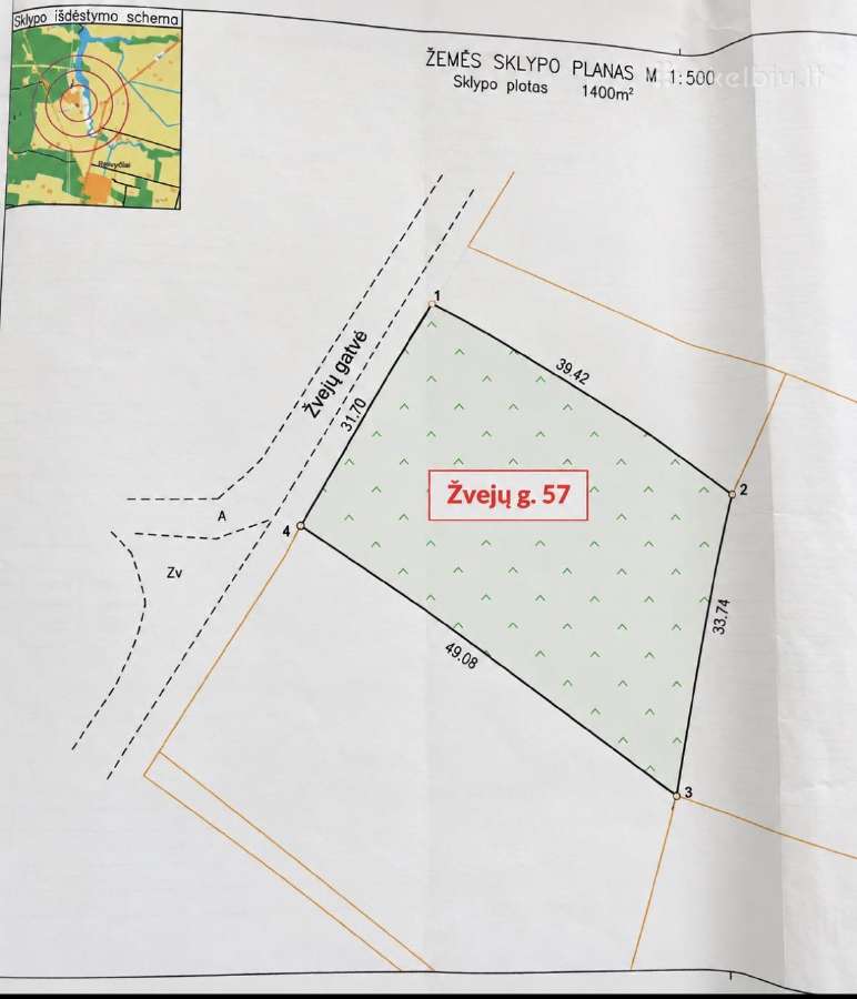 2 namų valdos sklypai Reivyčių k., Žvejų g. - nuotraukos Nr. 2
