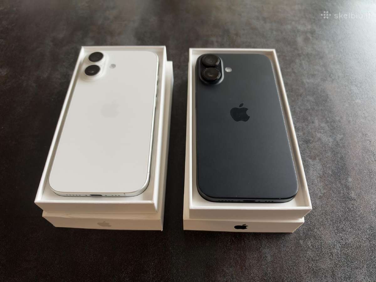 Apple iPhone 16. 128gb black/white - nuotraukos Nr. 6
