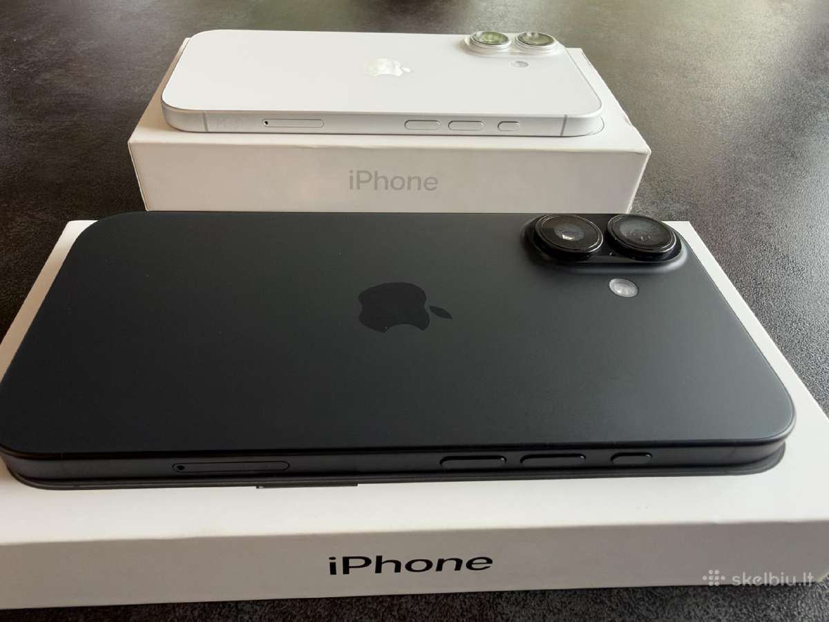 Apple iPhone 16. 128gb black/white - nuotraukos Nr. 7