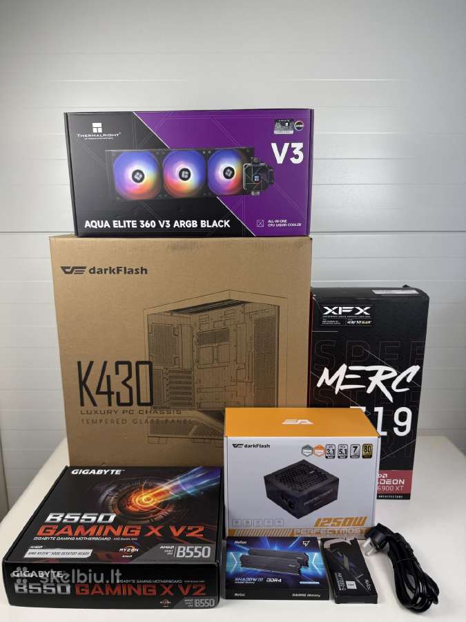 Stacionarus Žaidimų Pc Rx 6900xt Ryzen 7 32gb RAM - nuotraukos Nr. 22