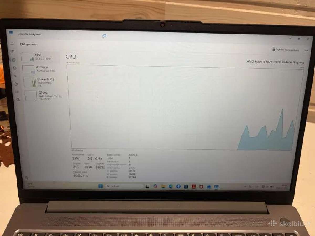 (Naujas) Lenovo ideapad 3 Ryzen5, 16gb,512gb - nuotraukos Nr. 3