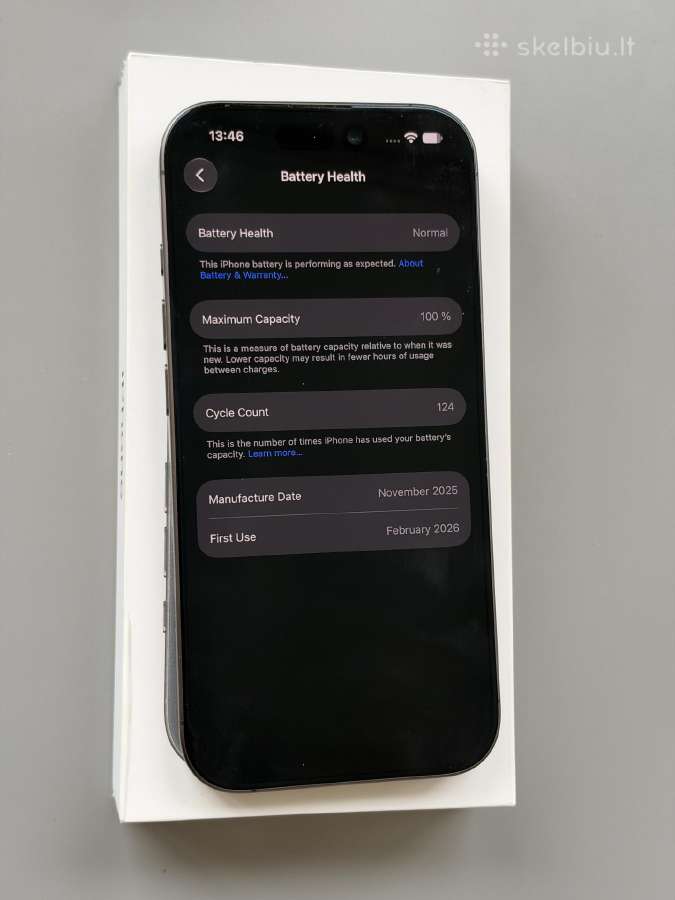 Parduodamas iPhone 17 256gb Black - nuotraukos Nr. 5