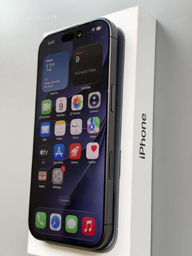 Parduodamas iPhone 17 256gb Black - nuotraukos Nr. 2