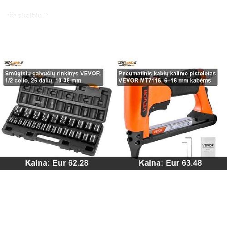 Akumuliatoriniai vinių ir kabių kalimo pistoletai - nuotraukos Nr. 16