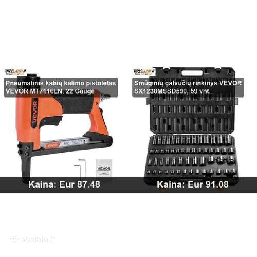 Akumuliatoriniai vinių ir kabių kalimo pistoletai - nuotraukos Nr. 24