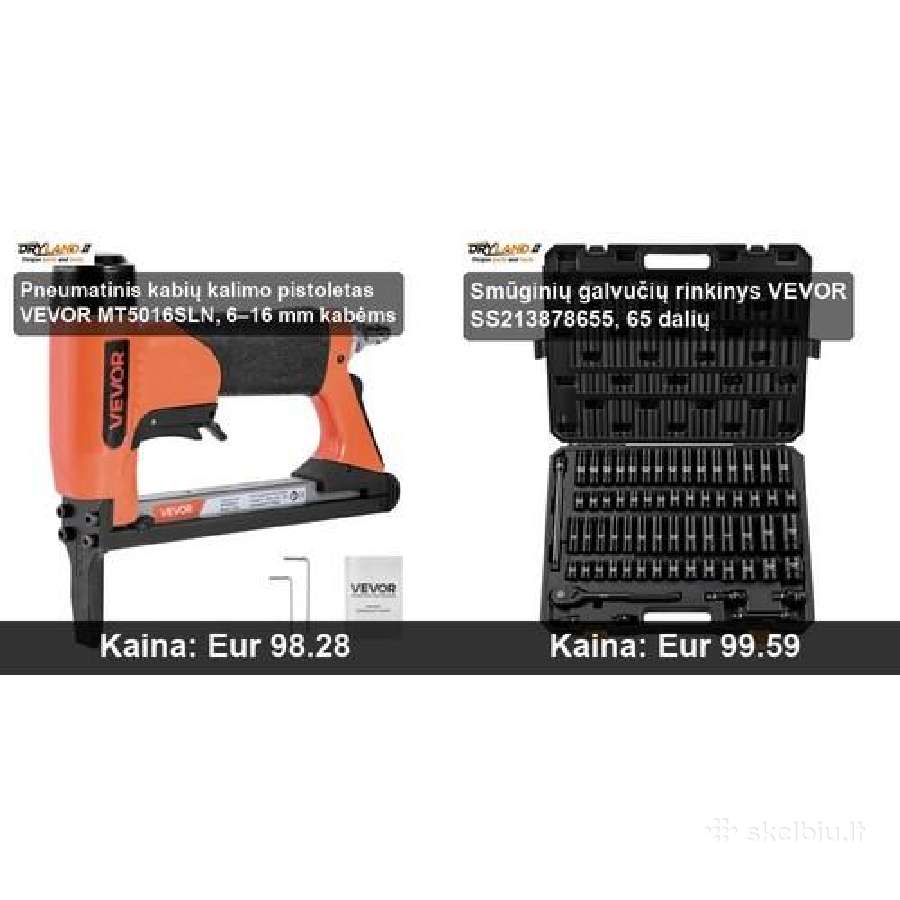 Akumuliatoriniai vinių ir kabių kalimo pistoletai - nuotraukos Nr. 26
