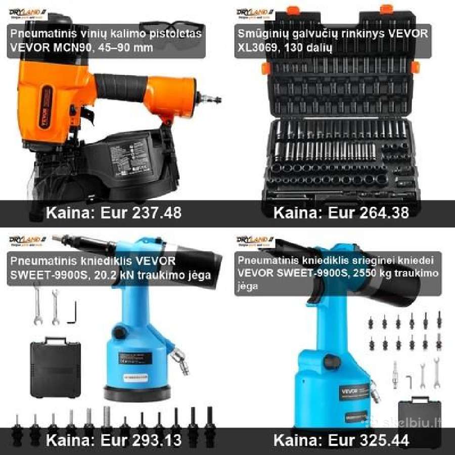 Akumuliatoriniai vinių ir kabių kalimo pistoletai - nuotraukos Nr. 32