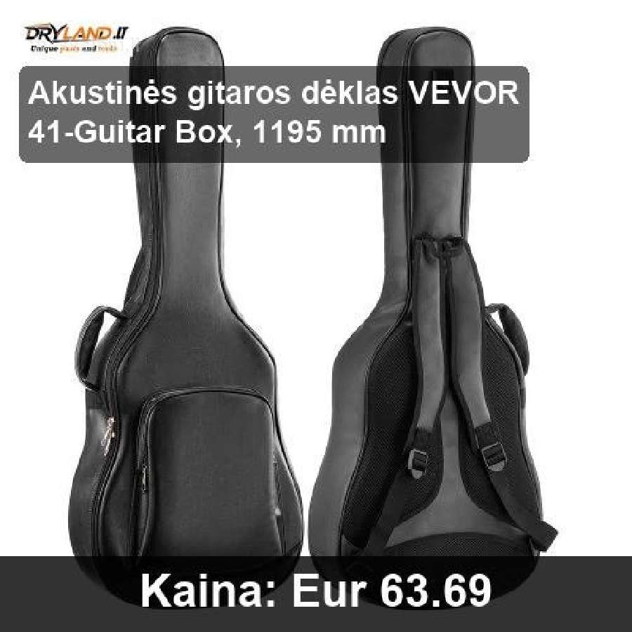Akustinių gitarų dėklai Vevor - saugumas ir patogu - nuotraukos Nr. 11