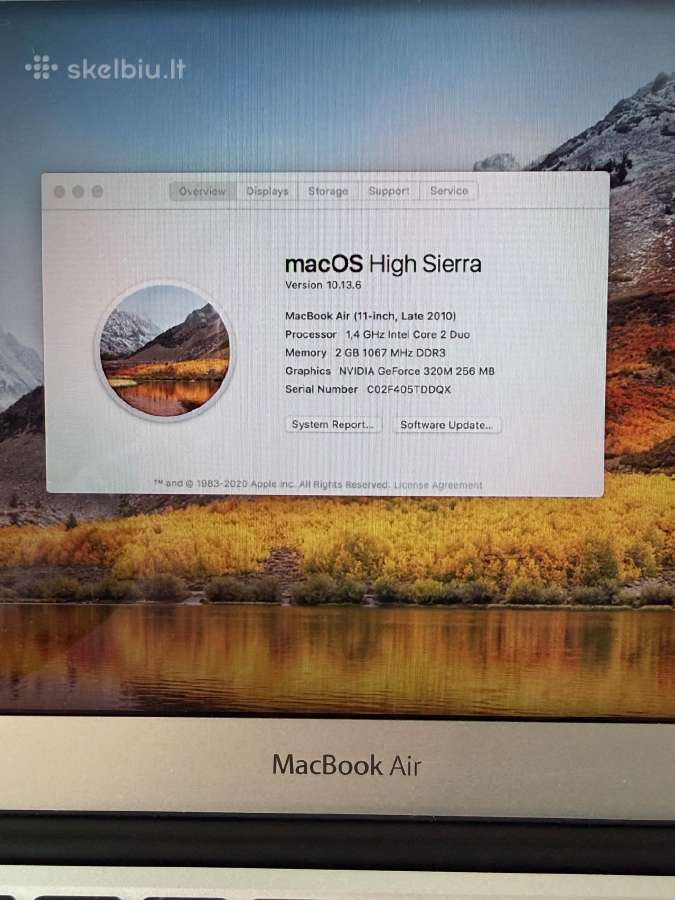 MacBook Air (11-inch, Late 2010) - nuotraukos Nr. 4