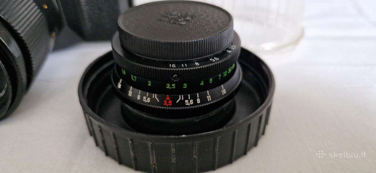 Fotoaparatas Zenit E su blykste bei pakroveju - nuotraukos Nr. 3