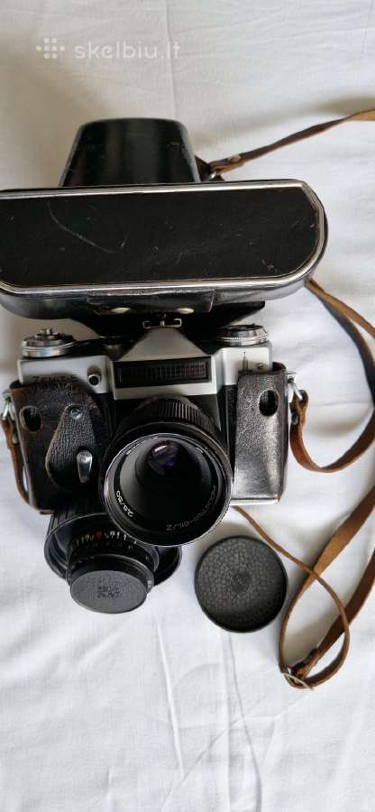 Fotoaparatas Zenit E su blykste bei pakroveju - nuotraukos Nr. 7