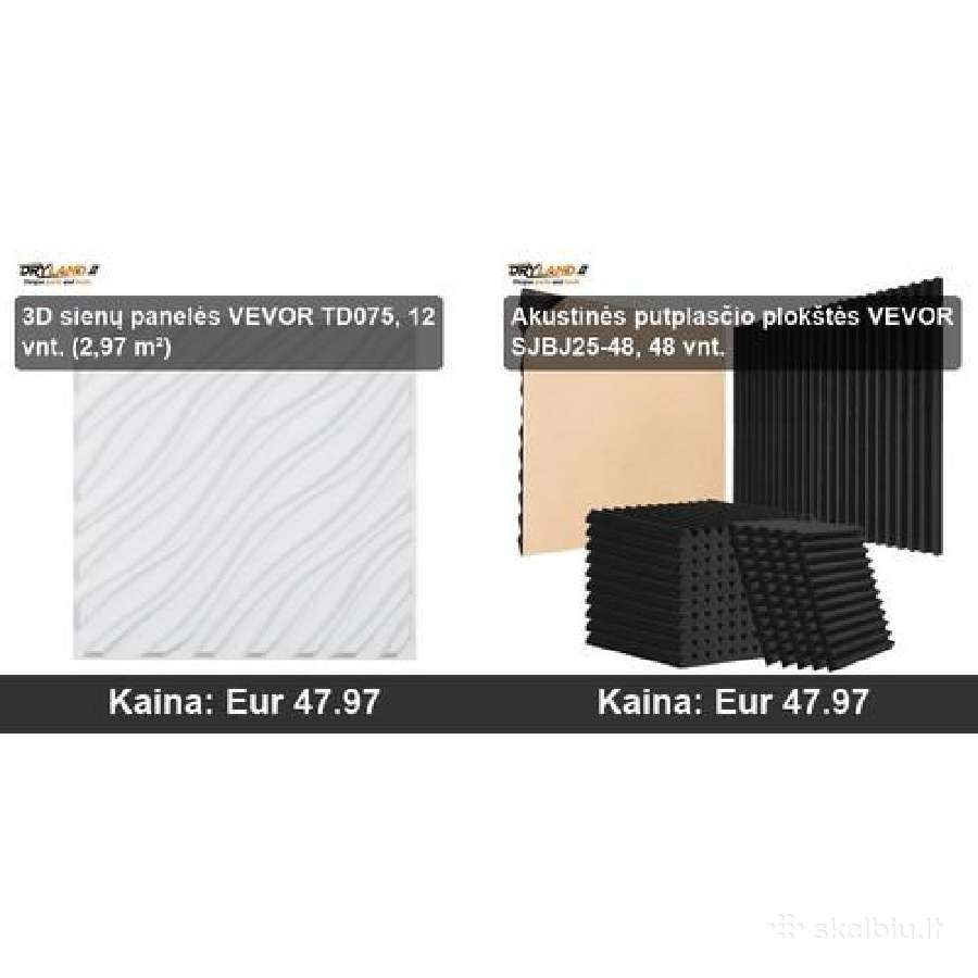 Sienų apdaila ir akustinės plokštės - nuotraukos Nr. 7