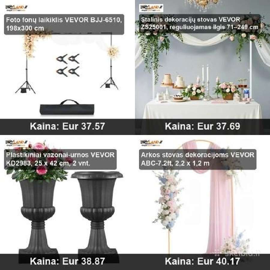 Sodo dekoracijos, šventinės stovai - nuotraukos Nr. 2