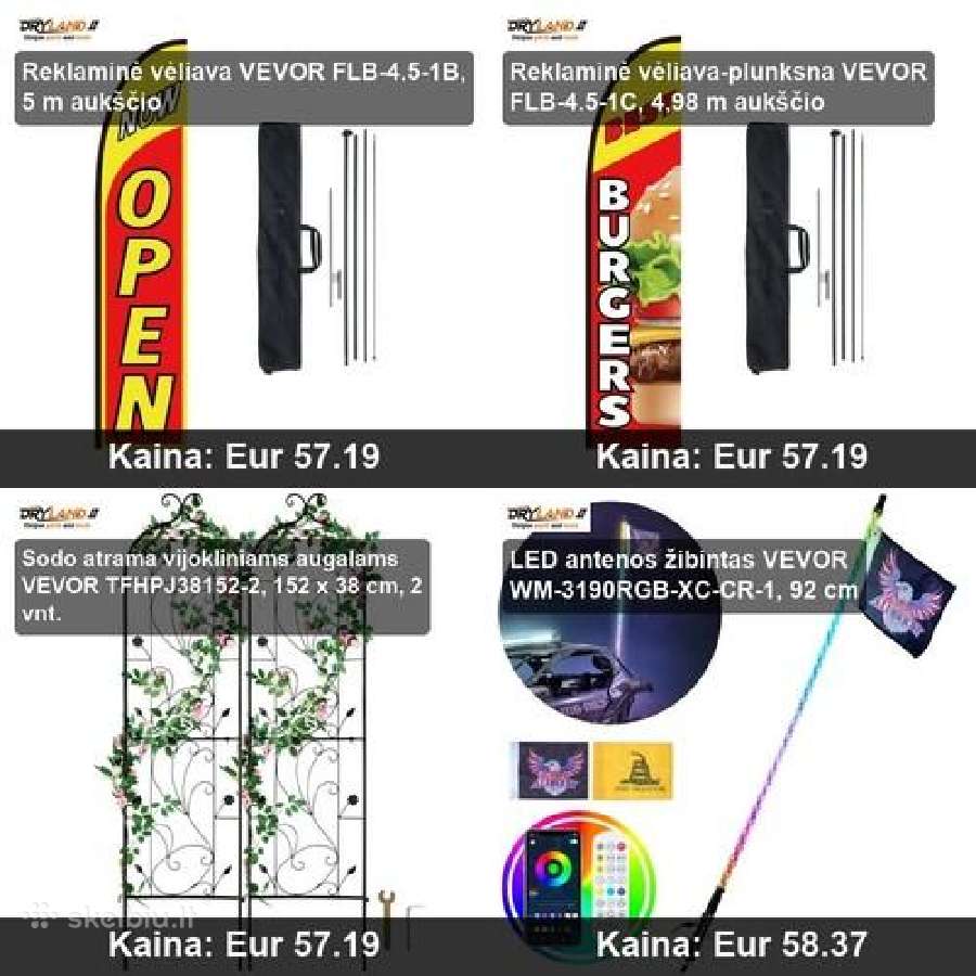 Sodo dekoracijos, šventinės stovai - nuotraukos Nr. 7