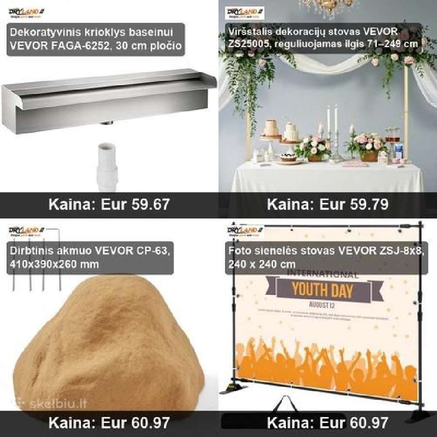 Sodo dekoracijos, šventinės stovai - nuotraukos Nr. 9