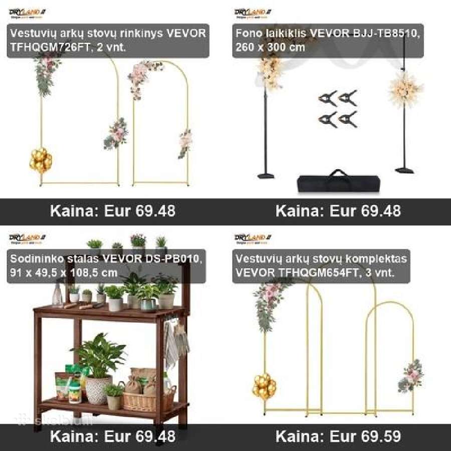 Sodo dekoracijos, šventinės stovai - nuotraukos Nr. 15