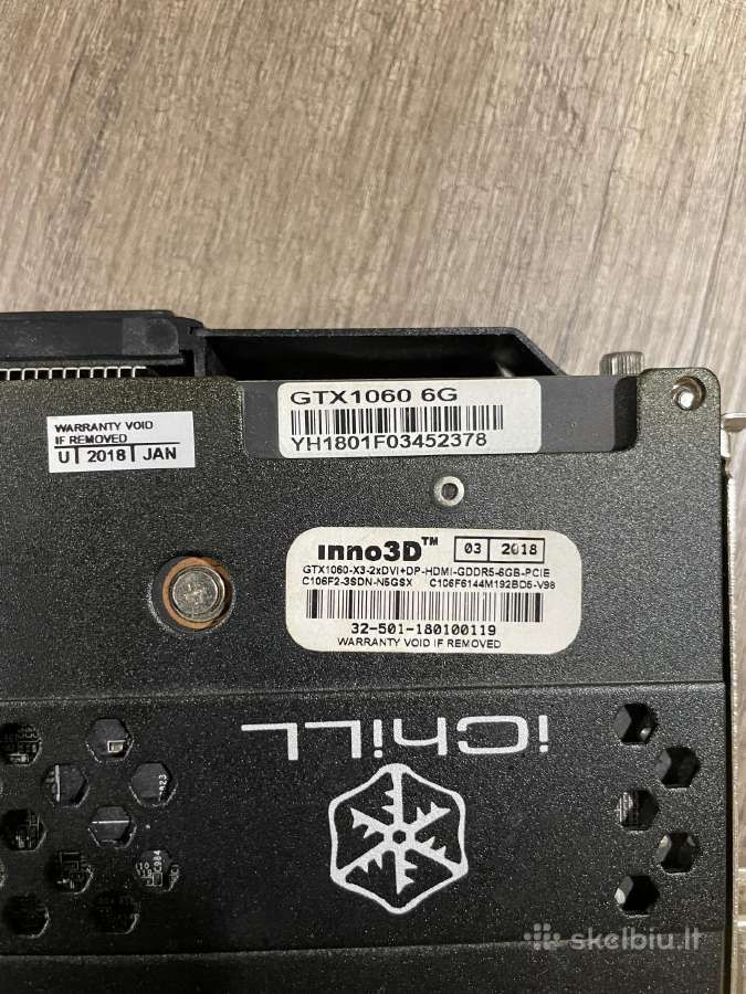 Gtx 1060 6gb - nuotraukos Nr. 5