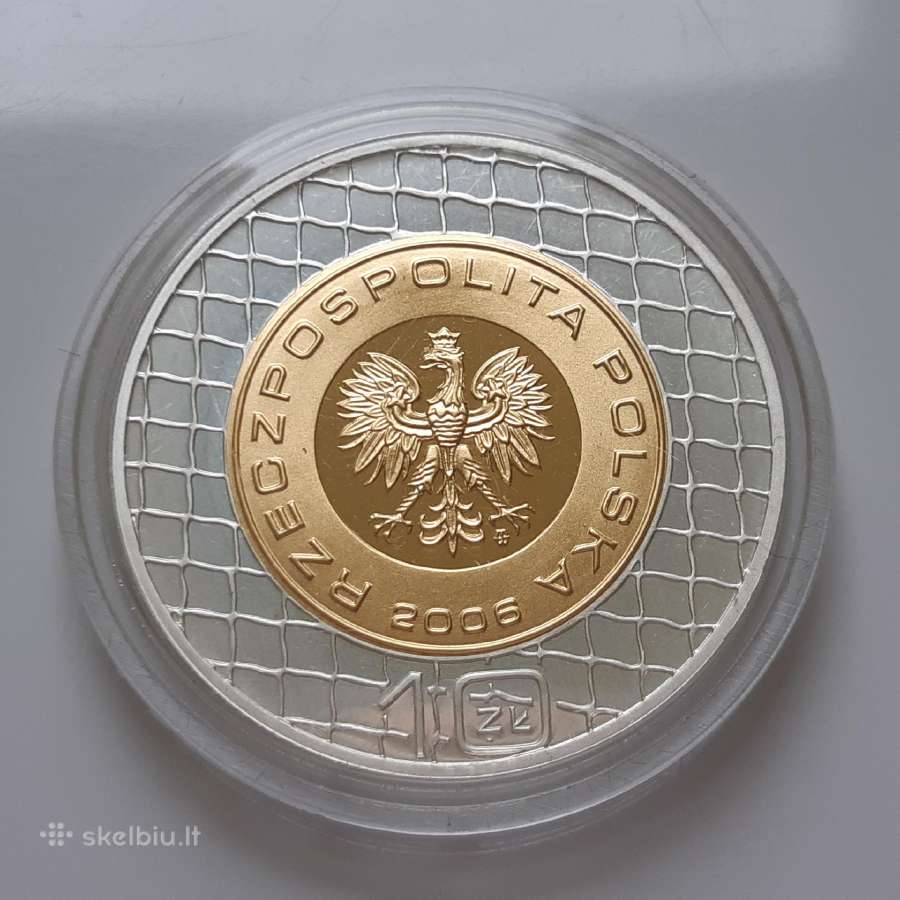 Lenkija 10 zlotų sidabras Futbolas 2006 - nuotraukos Nr. 2