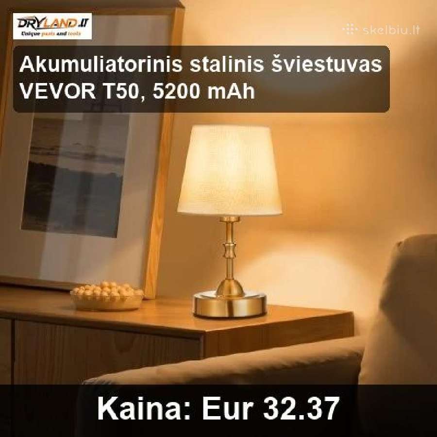 Akumuliatoriniai stalo šviestuvai - nuotraukos Nr. 6