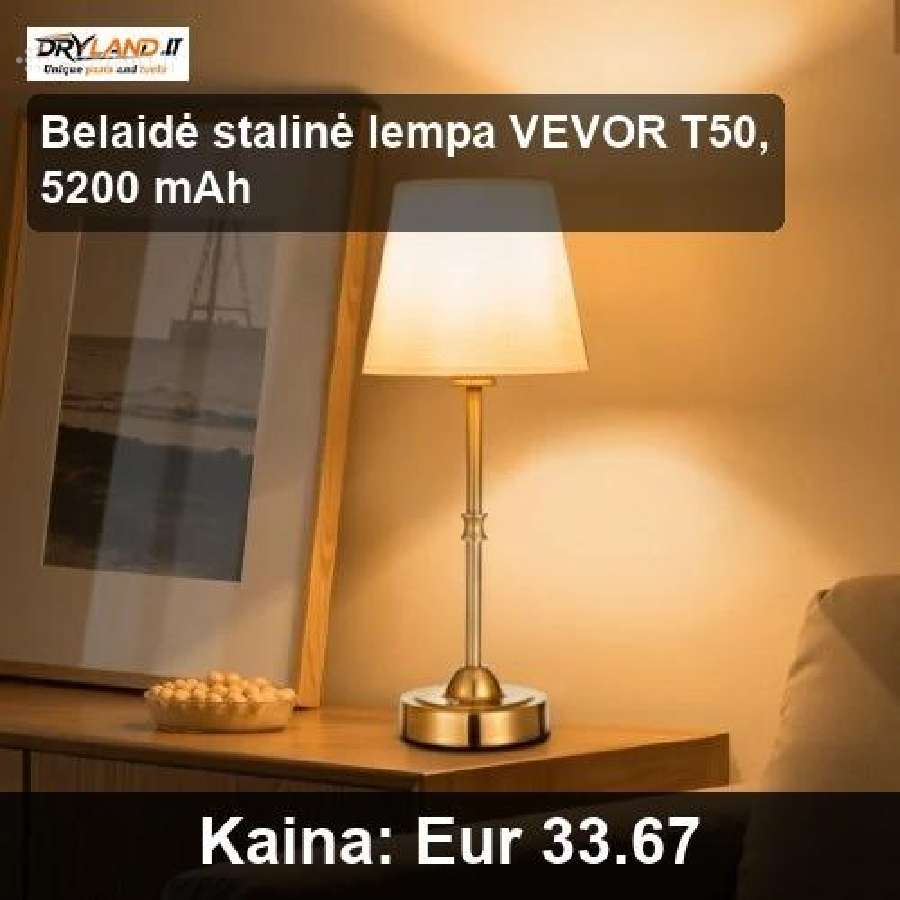 Akumuliatoriniai stalo šviestuvai - nuotraukos Nr. 8