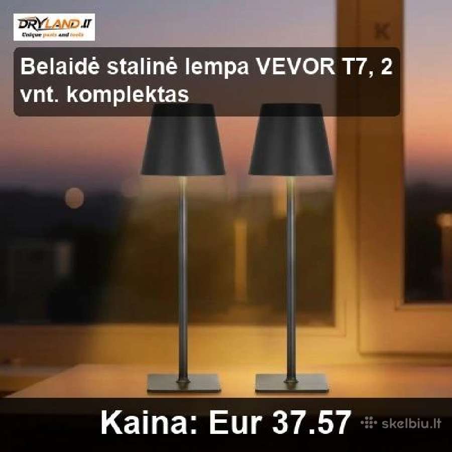 Akumuliatoriniai stalo šviestuvai - nuotraukos Nr. 15