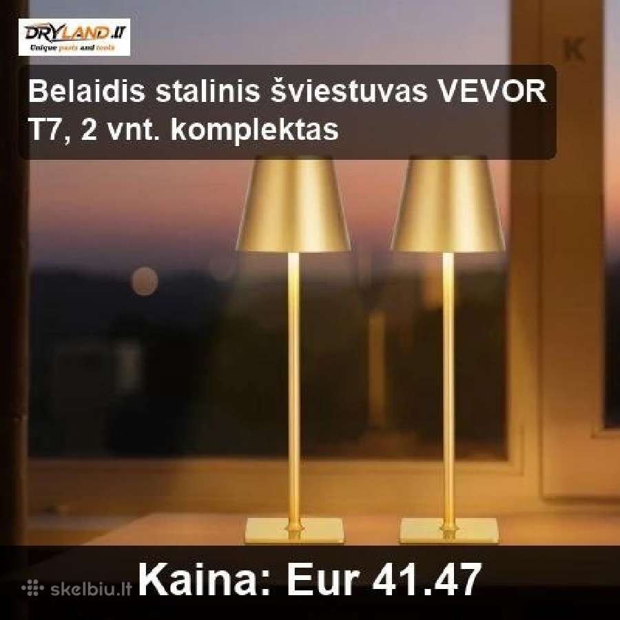 Akumuliatoriniai stalo šviestuvai - nuotraukos Nr. 16