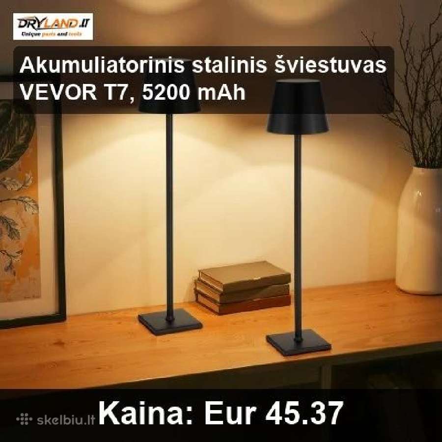Akumuliatoriniai stalo šviestuvai - nuotraukos Nr. 21