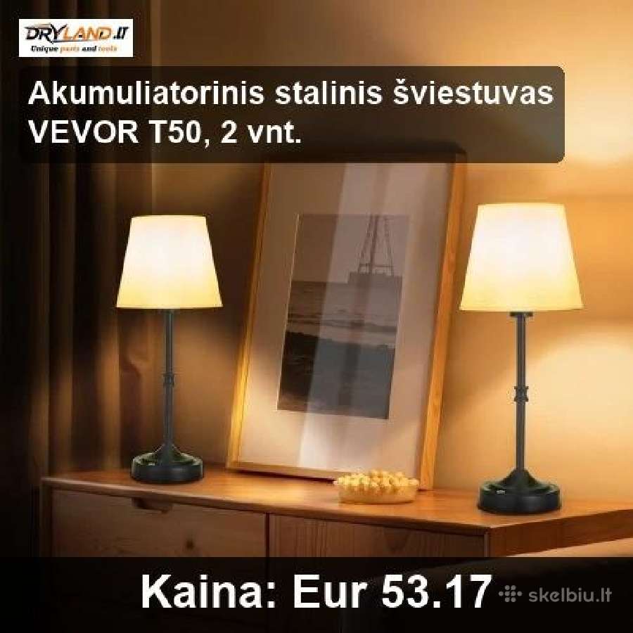 Akumuliatoriniai stalo šviestuvai - nuotraukos Nr. 23