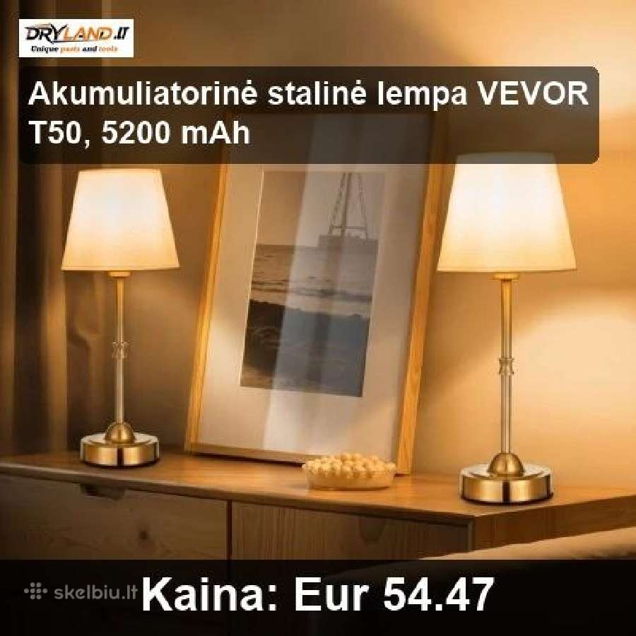 Akumuliatoriniai stalo šviestuvai - nuotraukos Nr. 24