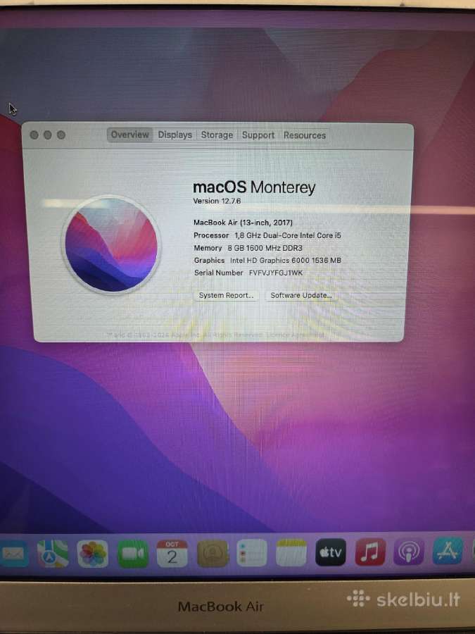 Apple MacBook Air 2017 m. - nuotraukos Nr. 5