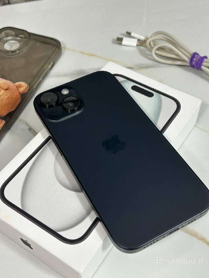 iPhone 15 128gb 86% Black - nuotraukos Nr. 2