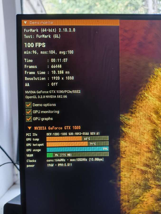 Asus Rog-strix Gtx 1080 8gb - nuotraukos Nr. 8